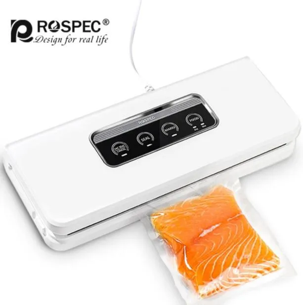 ROSPEC – scelleuse sous vide automatique, avec sacs de scellage sous vide, Machine d'emballage de stockage des aliments pour la conservation des aliments secs et humides81248865309990