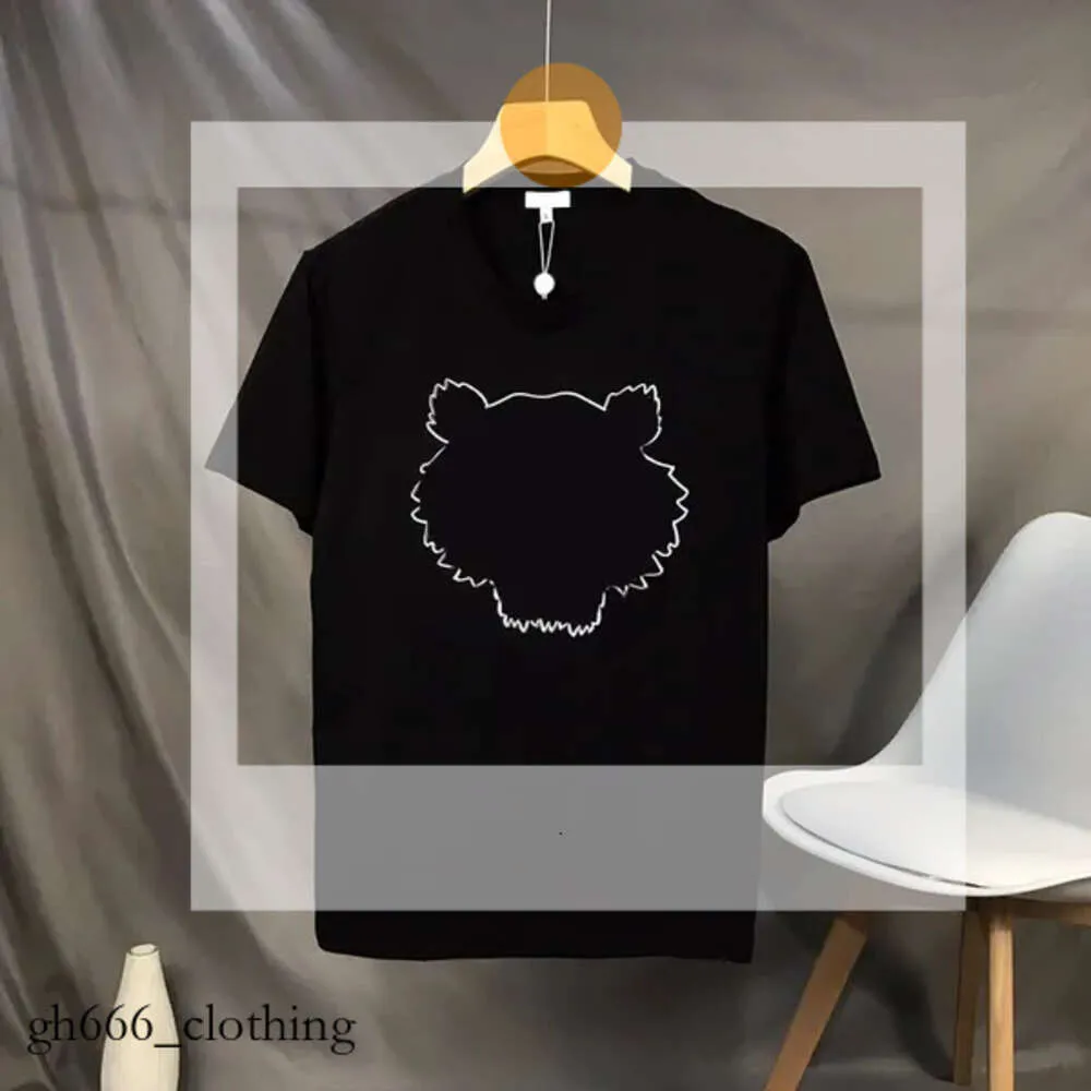 Tasarımcı T Shirt Lüks Hoodie Nakış Tshirt Erkek Kadınlar Trend Kısa Kollu Üstler Tiger Hoodie Saf Gömlek Pamuk Tshirts Gevşek Hoody Street Giyim 165