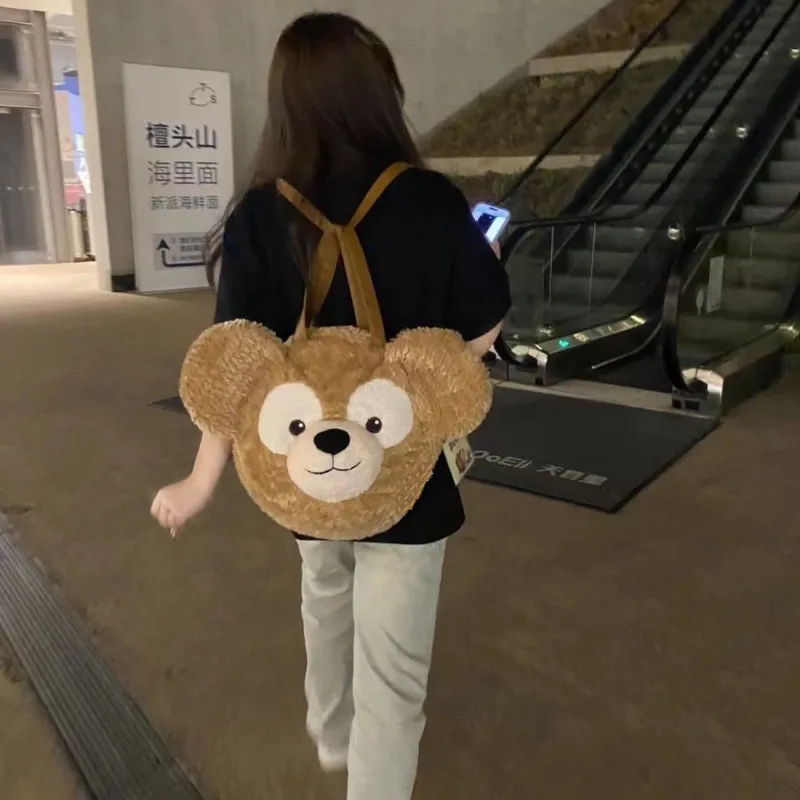 DHgate Duffy Bear Big Face Bag Shirley Mae Shoulder Bag Plush Handbag Carto Bear Doll Hundred Carto Bear Doll Bags Luggage Accessories