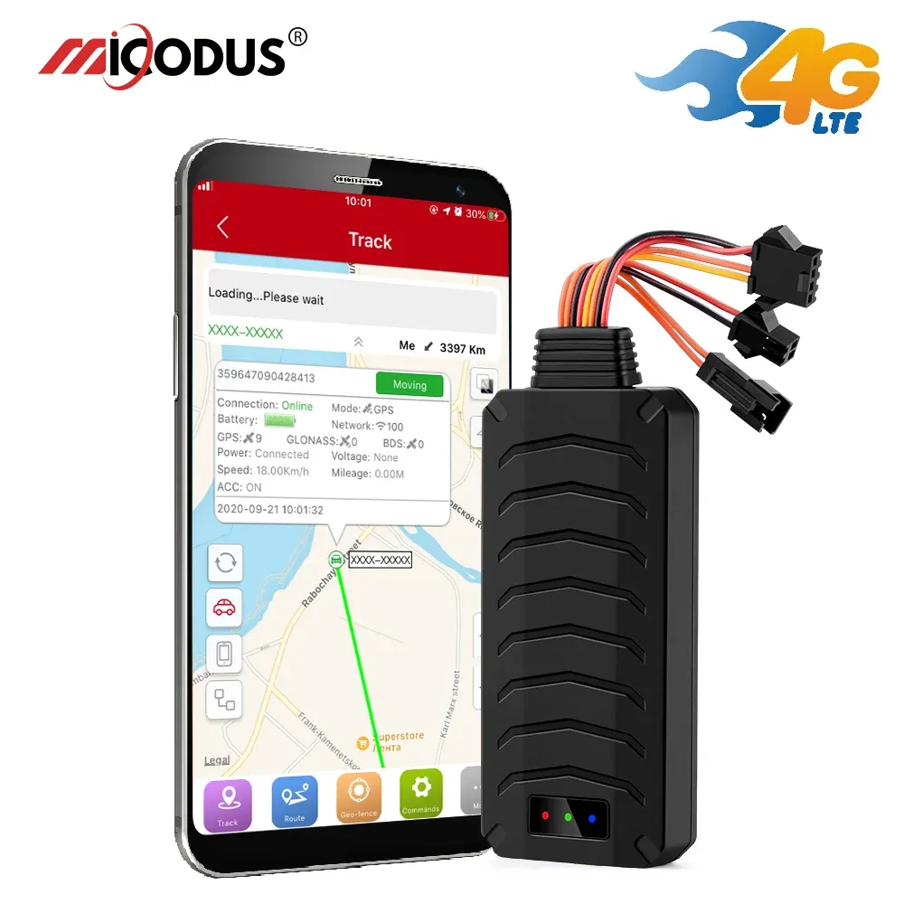 Mpv Tracking Racing Car Car GPS Tracker 4G & 2G Cut Off Fuel MV790G Locator 9-90V ACC Vibrate ...