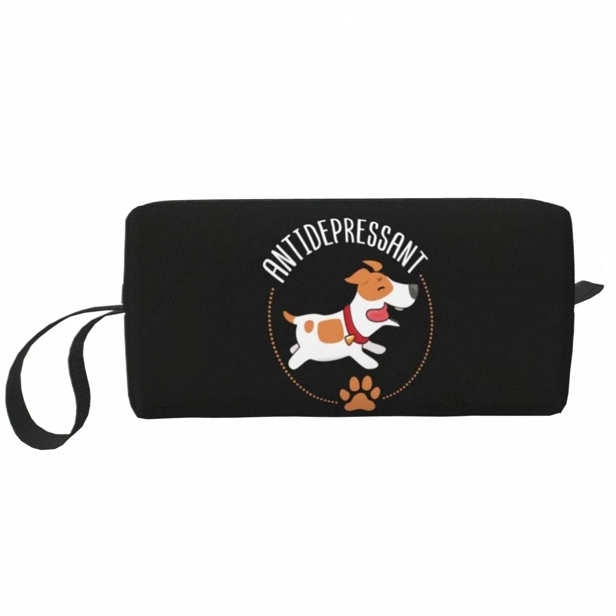 custom Jack Russell Terrier Dog Travel Cosmetic Bag for Women Toiletry Makeup Organizer Ladies Beauty Storage Dopp Kit u1Ap#