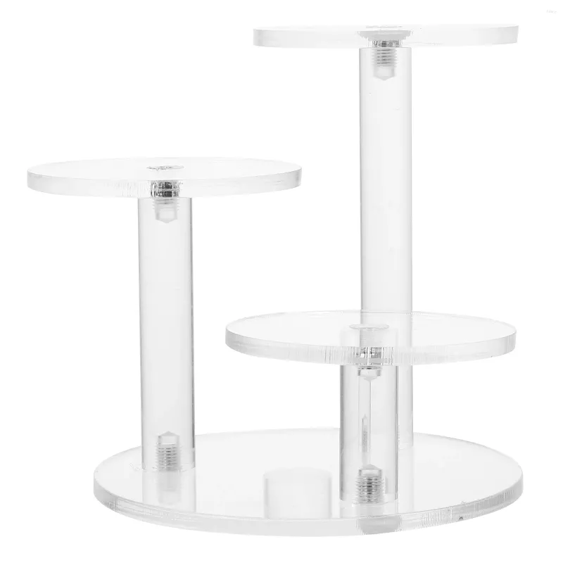 Dekorativa plattor Toy Display Rack Model Stand smycken Statue Collection Storage Acrylic Riser