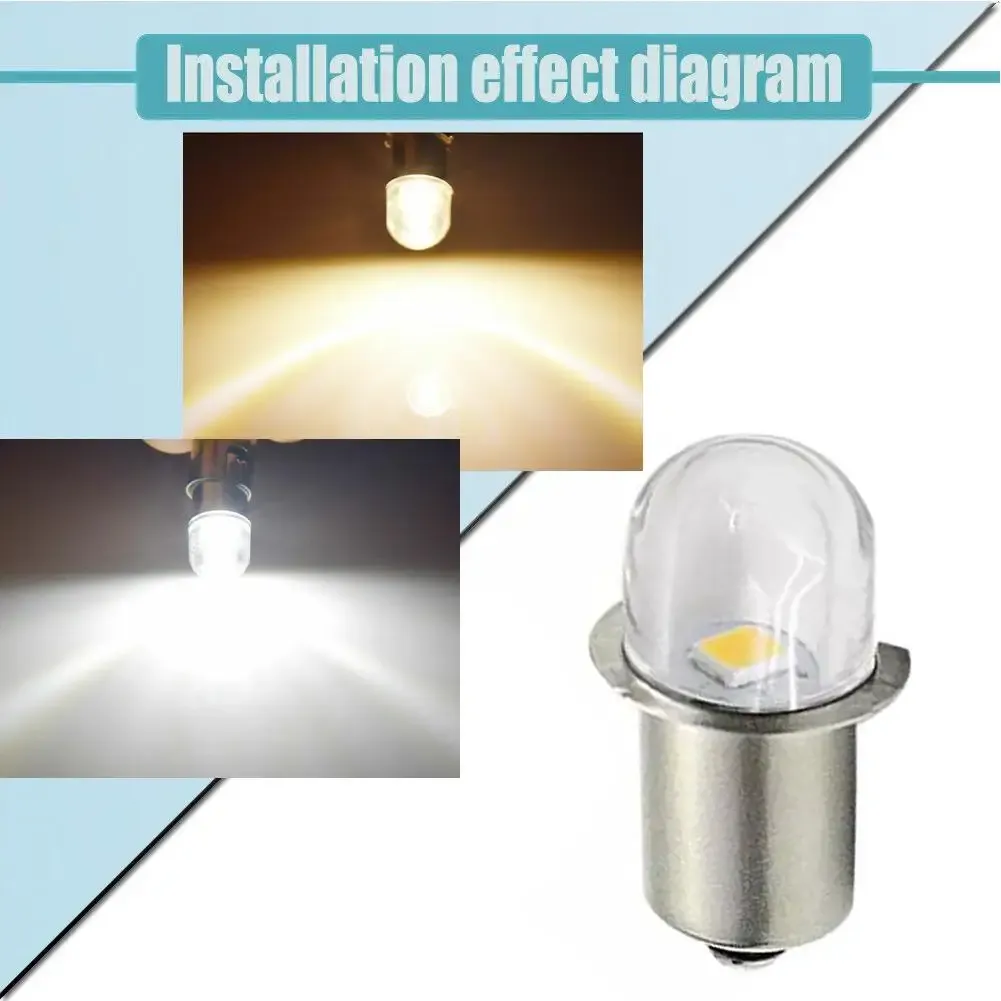 P13.5S LED Upgrade Bulb For Torch/Flashlight – Warm White – 3V-24V – Ebon Blade
