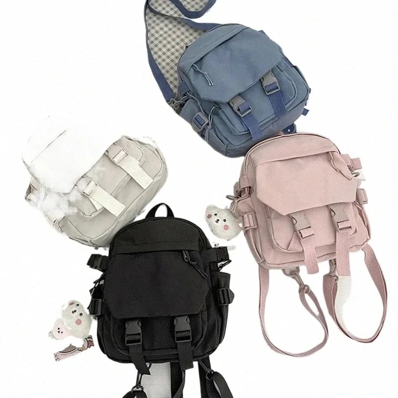 Fi Kawaii Mini Backpack Women Counder Bag for Teenage Girls Multi-Functi Small Bagpack Ladies Travle School Processs Y5Sy#