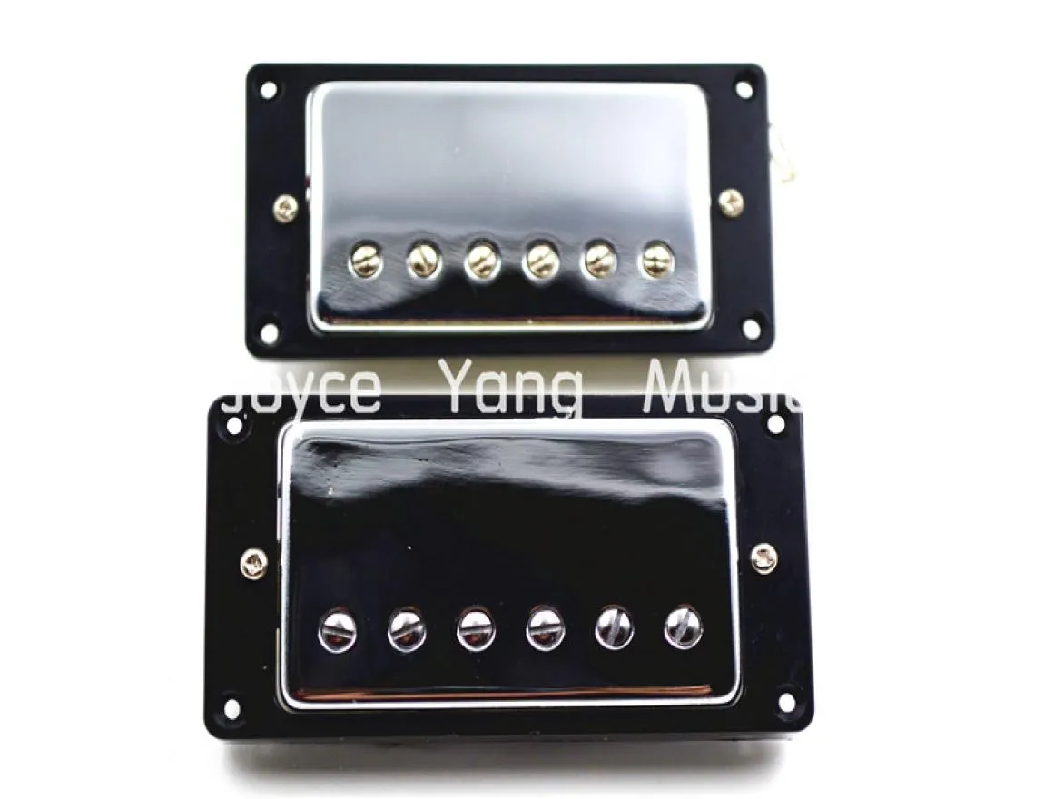 1 zestaw 2PCS Chrome podwójna cewka Humbucker Pickups Neckbridge dla LP Electric Guitar Pickups4536801