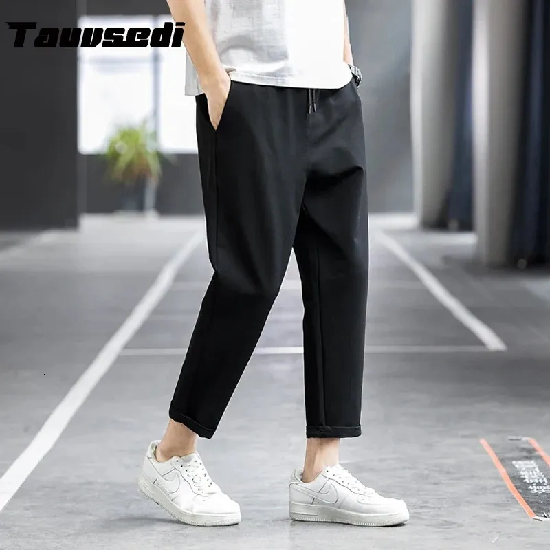 Sommermänner Casual Hosen Jogger Jogginghose Herren Herren Farbe Elastizier Taillenhose Fitness Sportswear Modes Spring 240328