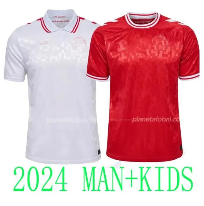 2024サッカージャージーエリクセンホームレッドアウェイホワイト24 25 Hojbjerg Christensen Skov Olsen Braithwaite Dolberg Football Shirts Jersey
