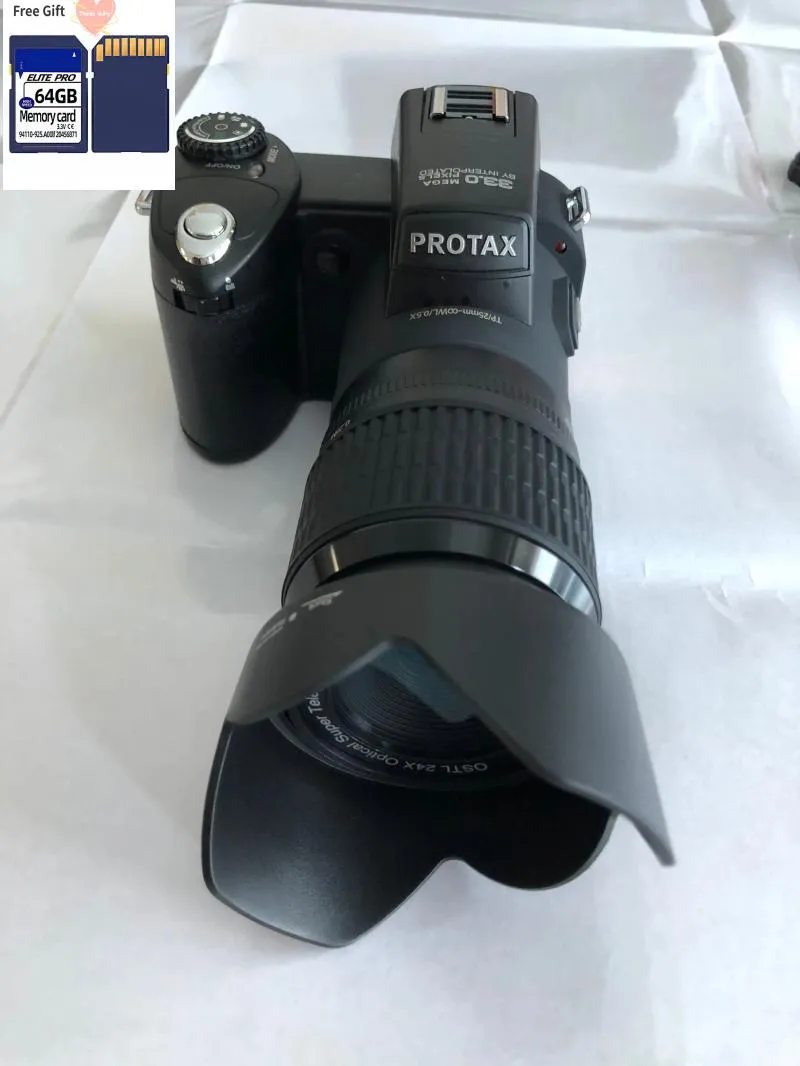 Digital Cameras PROTAX D7100 Camera 33MP 24X Optical Zoom Auto Focus Professional DSLR Video HD1080P Upgraded Camcorder 3 Lens