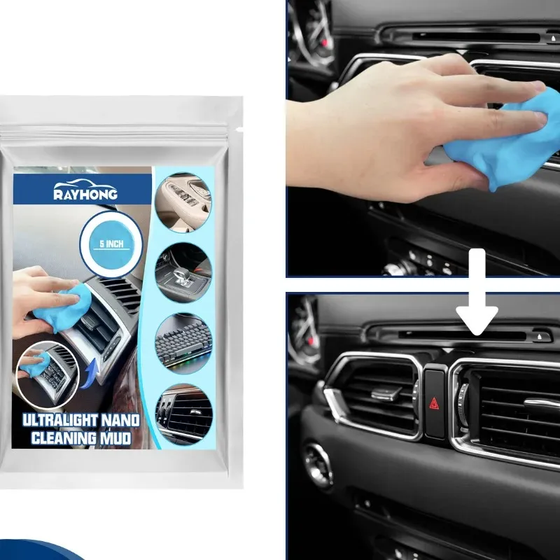 Car Cleaning Gel Reusable Keyboard Cleaner Gel Auto Air Vent Interior Detail Removal Putty Cleaning Keyboard Cleaner For Car