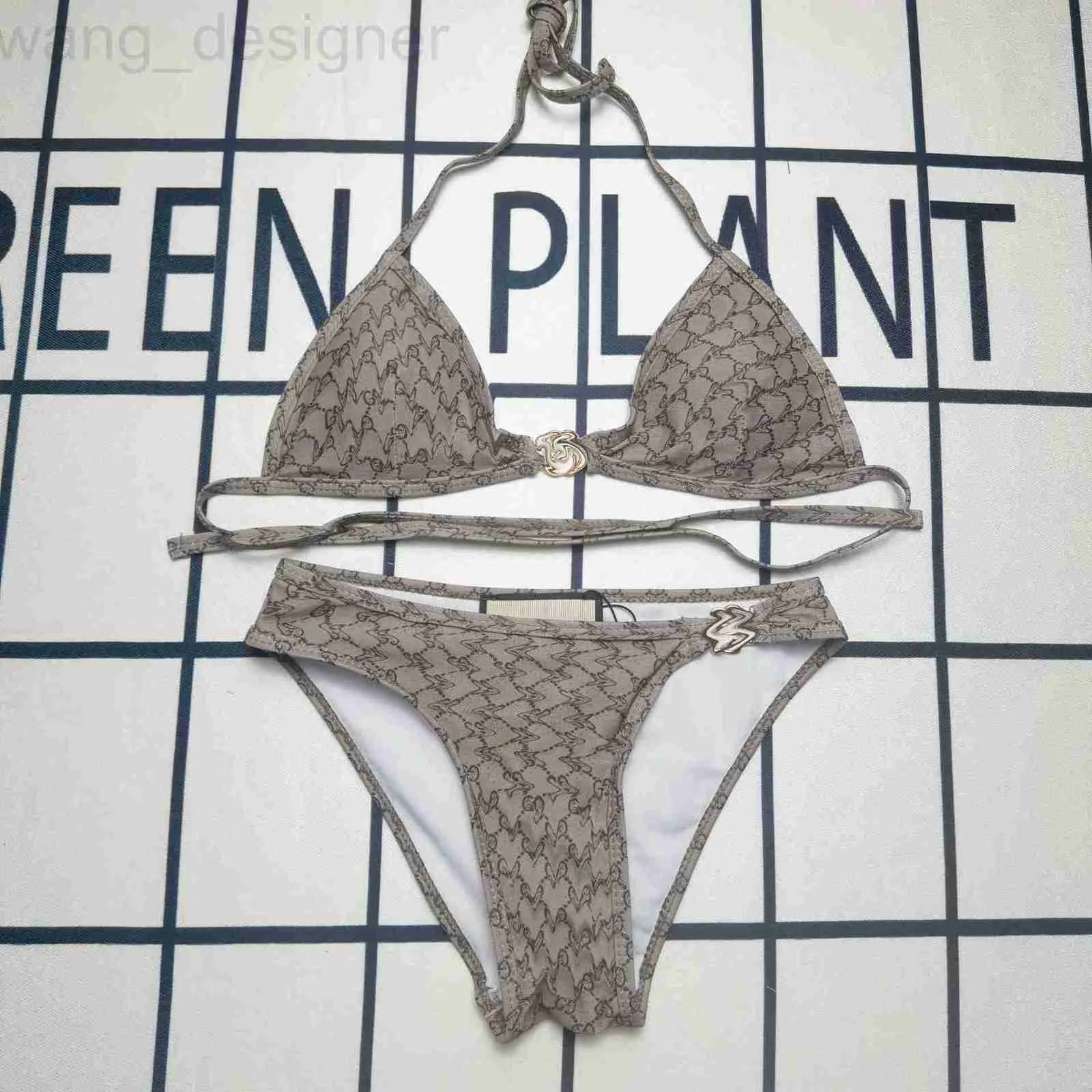 Maillots de bain pour femmes Designer Marque de mode Maillot de bain Split Bikini G Lettre Imprimer Vacances A14T