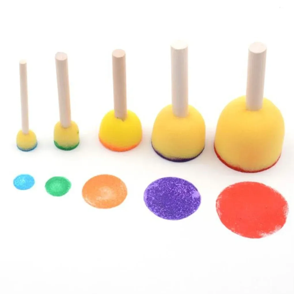 Sponge Painting Brushes Kids | Sponge Painting Brush Kids Art - 10pcs/set Sponge