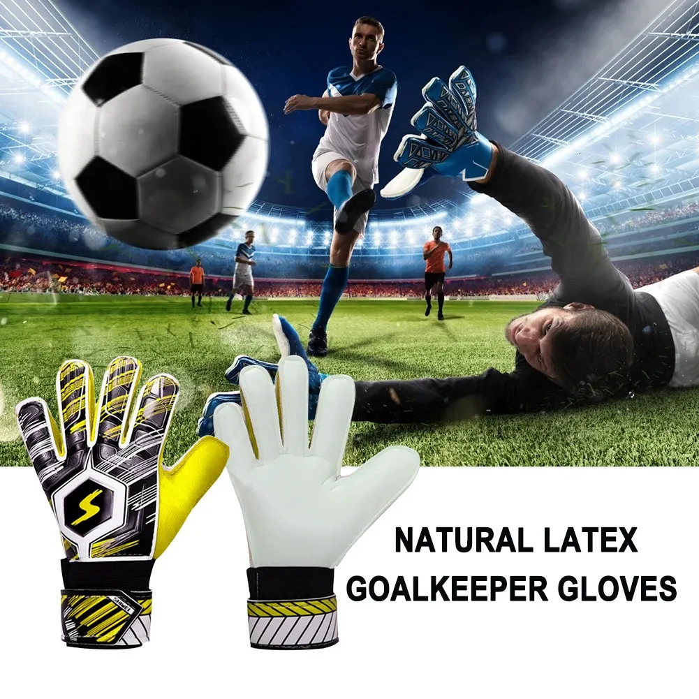 Gotes de but de football Gants de gardien professionnel Protection des mains complètes Accessoires d'entraînement sportif respirant 240318