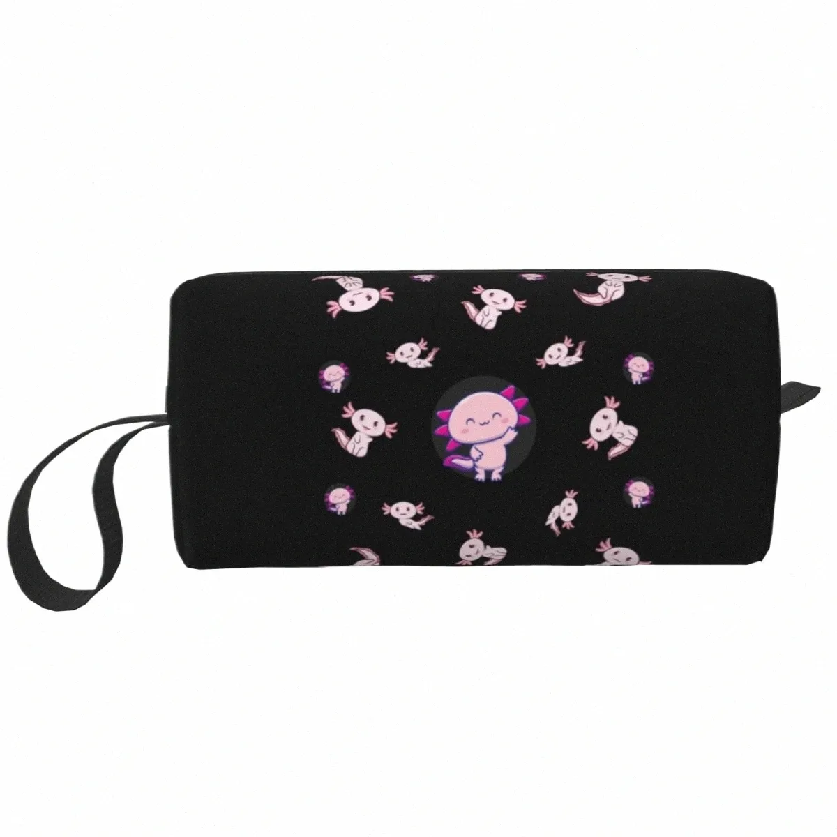 I Axolotl Questis Bolsa de cosméticos de viagem para mulheres Salamandra Animal Maquiagem Higiene Pessoal Organizador Lady Beauty Storage Dopp Kit Case 69W3 #