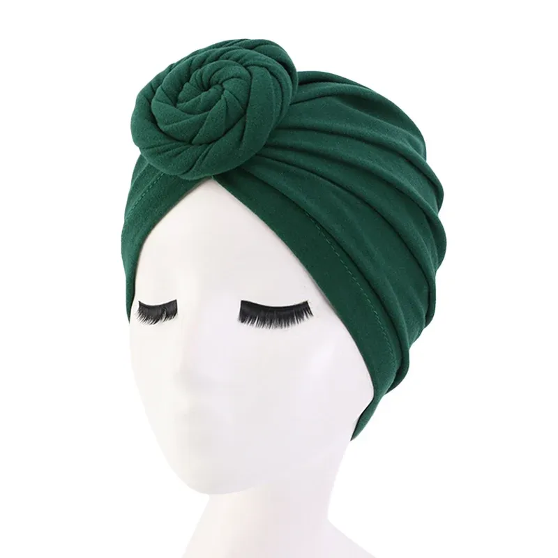 Turban In Velluto Stretch Donna &ndash; Bonnet A Nodo Tornito, Chemo Cap, Unica Misura