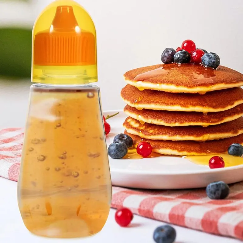 Geschirrsets 3PCS Squeeze Flaschen Honigmarmarmelder wiederverwendbare Flasche für Heimrestaurant