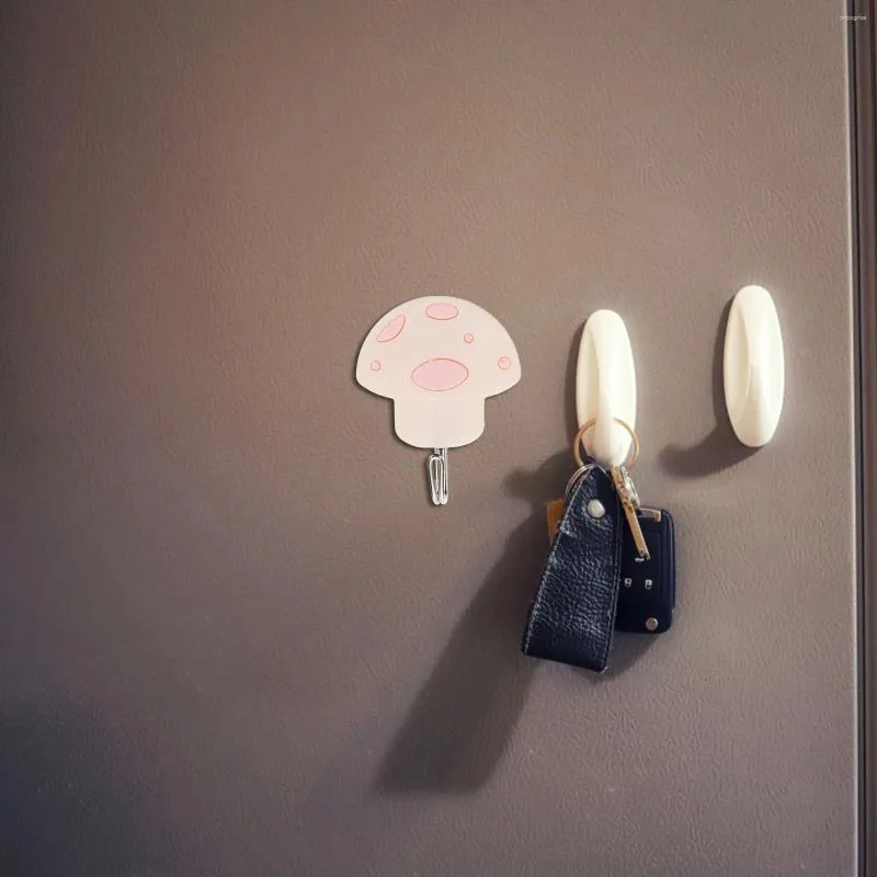 Крючки, 3 шт., декоративный крючок в виде грибов, многоразовый настенный кошелек для ключей, клейкое липкое детское черное полотенце