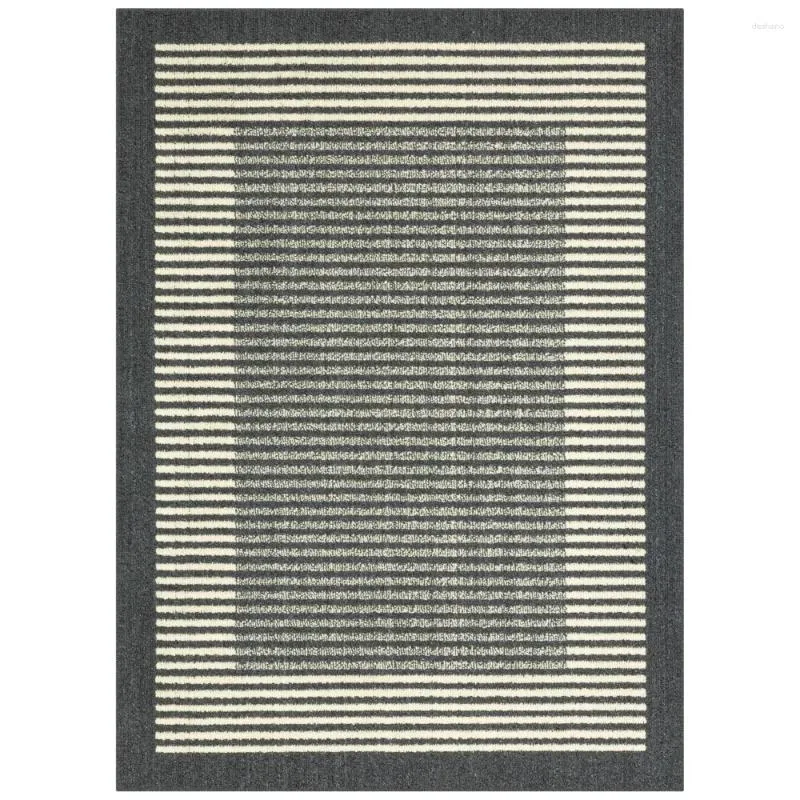 Carpets Traditional Gray Border Indoor Area With Patterned Carpet 5 Inches X 7 Suitable For Living Rooms Restaurants And Offices