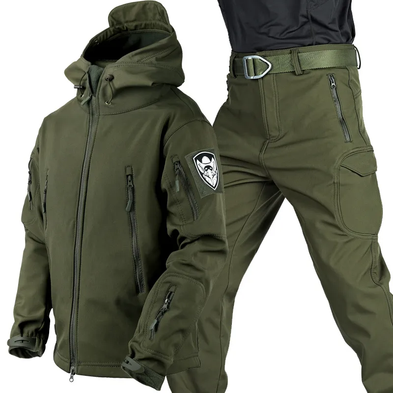 Giacca tattica impermeabile set di giacca per uomini uniforme militare camuffamento da tute calde percorsi da estate escursionistica abiti da estate