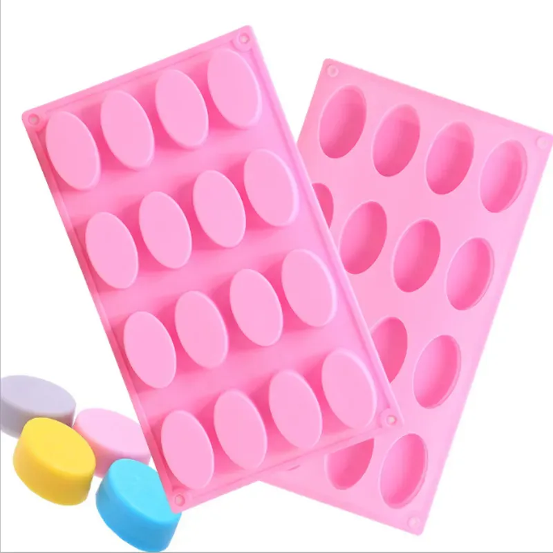 Kitchen Baking Silicone Cake Moulds 16 Grids Chocolate Cheese Mould DIY Handmade Soap Mold Dessert Bake Home Molds Bakeware TH1363