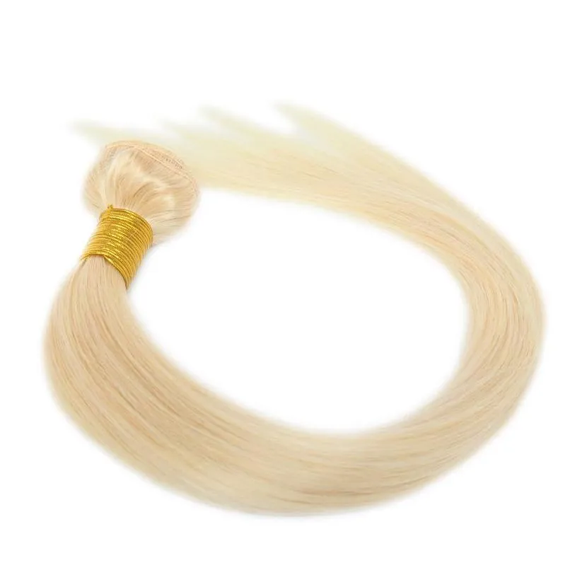 人間の髪はブロンドの純粋な613の横糸をヴァージンヘア3織り延長ドロップデリバリー製品remy virgin dhxcu