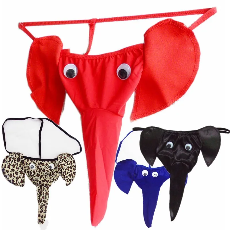 Sous-vêtement Homme String (thong) Transparent à Motif éléphant - Maille Respirante, Neuf Avec étiquettes