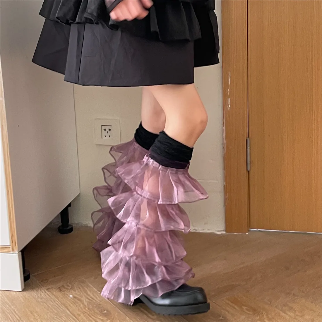 Kyoii★韓国ブランド★CORSET FRILL SK+LACE KNEE SOCKS SET DHgate.com:Sexy Knee Socks with Lace Ruffles: Japanese Leg