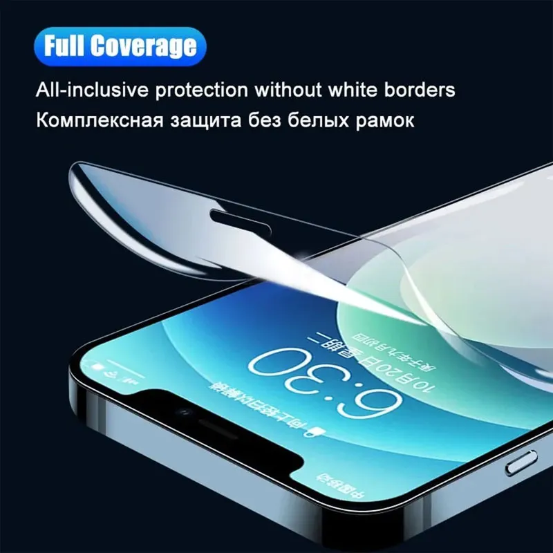 thumbnail image 2 of YoPin Tech Hydrogel Screen Protector For IPhone (14/13/12/11/X Series/XR/SE2) – Full Cover, Clear, Anti-Fingerprint (TPU) 2 of 3