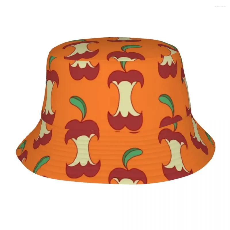 Beretten gebeten appelemmermuts voor unisex oranje patroon visser hoeden retro vakantie doppen persoonlijkheid Hawaii zonnebrandcrème