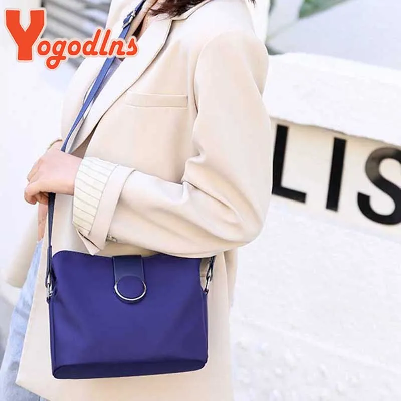 DHgate.com:yogodlns Simple Nyl Shoulder Bag Women Leisure