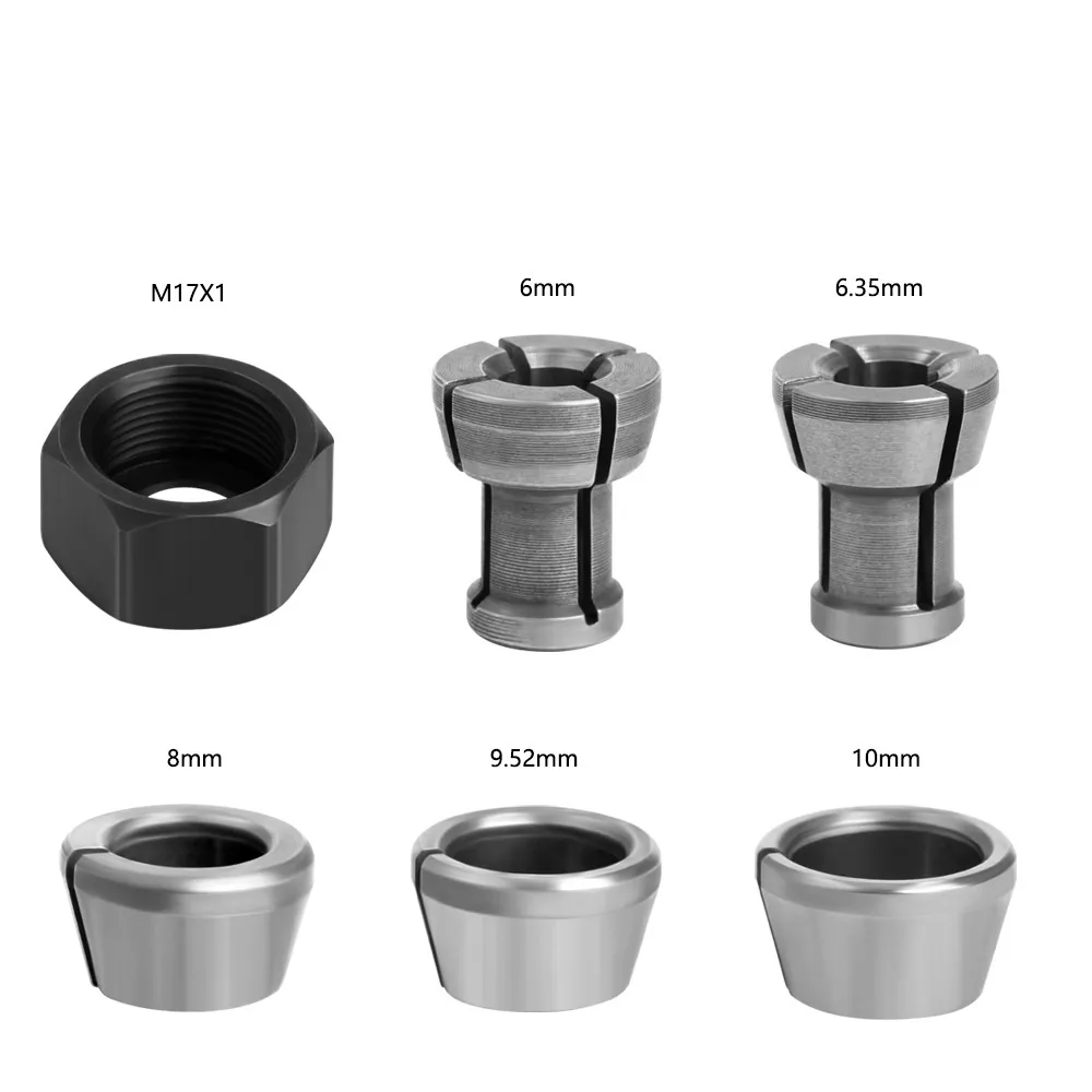 Router Bit Chuck Adapters 9-Piece Collet Adapter Set - Reducer Bushings ...