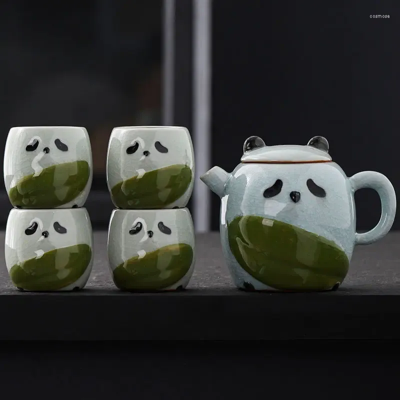 Teaware Sets Chinese Tea Set Panda Cup Pot And Office Creative Gift Stoare Vintage Teapot Master