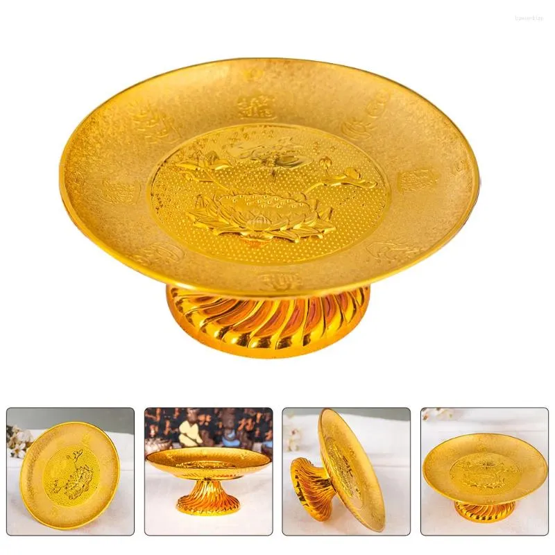 Bowls Sacrificial Offering Fruit Plate Sacrifice Storage Tray Plastic Wedding Cake Stand Decorate Lotus