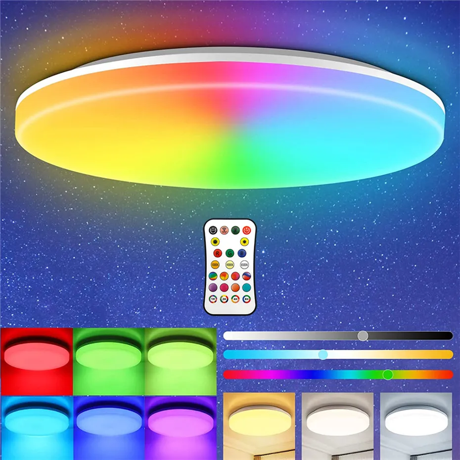 RGBW Smart LED Ceiling Lights Square Indoor Panel... From Ddmyfriend ...