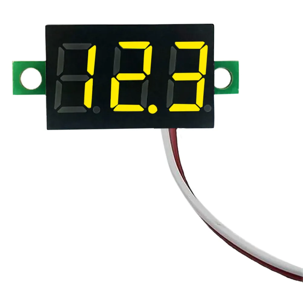 Voltmeter Gauge met Display, 1 stks 0.56 Digitale Voltmeter, DC5-120V / DC 5V tot 120V Digitale Voltmeter Voltage Panel Meter voor 12V 24V 96V Electromobile Motorfiets (Color : DC5V 120V RED