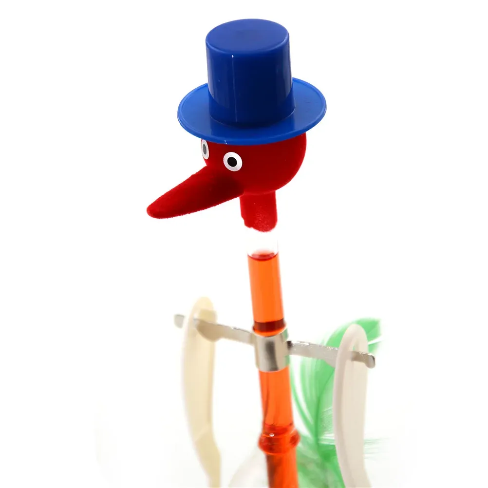Pájaro Bebedor De Cristal Con Movimiento Automático | Juguete Educativo De Física | Sin Pilas Ni Electricidad | Decoración Original Para Mesa