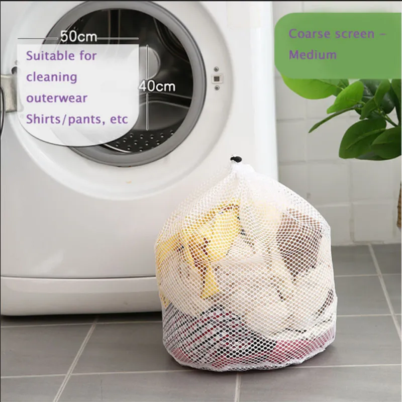 Oversized Mesh Laundry Bag: Large Washing Bag Organizer for Dirty Bras,  Socks, Underwear, and Shoes Storage, Rinse, Machine Wash Cover Clothes 