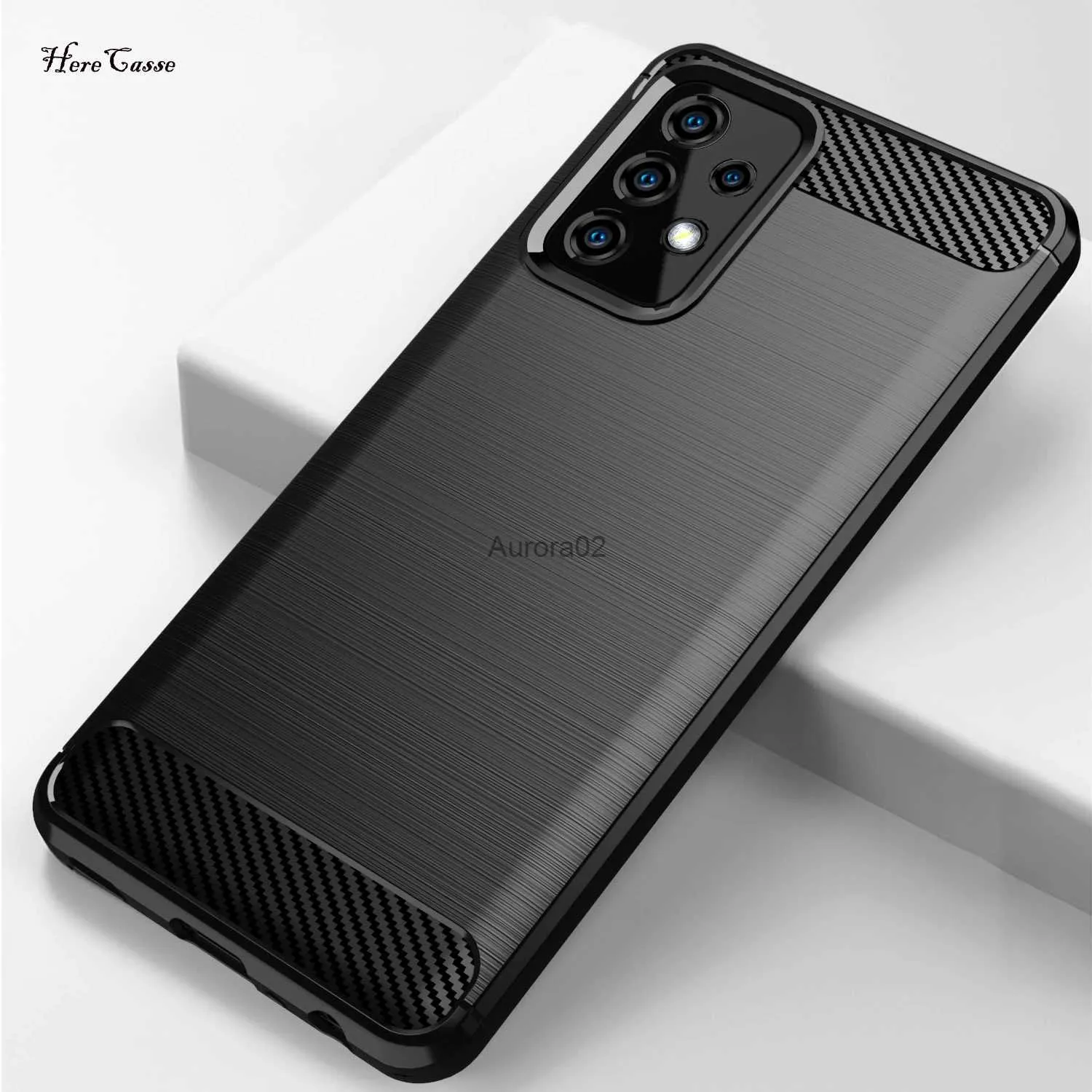 Handyhüllen Kohlefaser-TPU-Hülle für Samsung Galaxy S8 S9 S10 Plus S22 S21 S20 Ultra FE Note 8 9 10 Stoßfeste Stoßstange Slim Cover yq240330