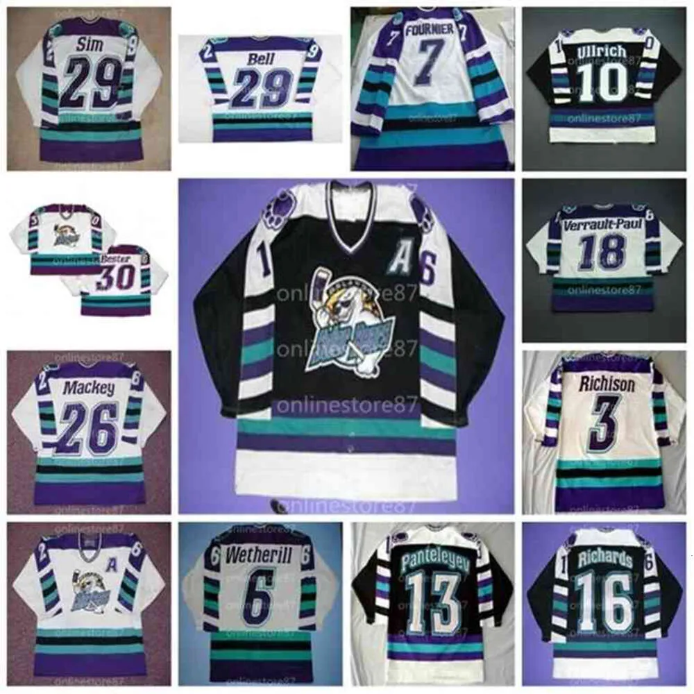 24S 40Tage Orlando Solar Bear Hockey Jersey Grigori Panteleyev Grigori Panteleyev Pat Mikesch Mike Ullrich Jeff Rucinski Grant Richison