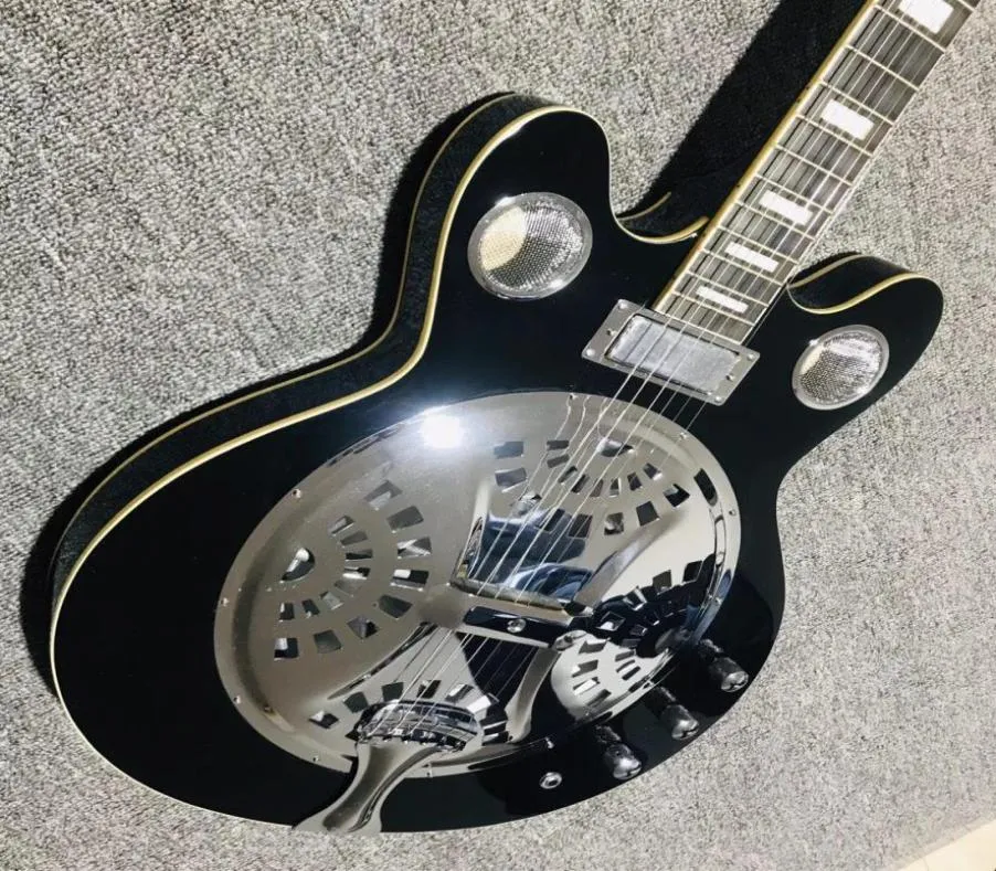 Anpassade 6 strängar Dobro Resonator Steel Electric Guitar Metal Style9365724