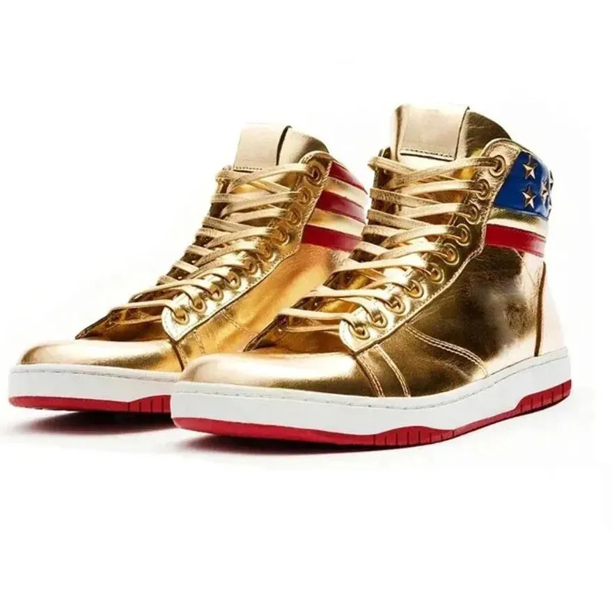 أحذية 2018 2019  2024 Designer basketball Casual Dress Shoes The Never Surrender High-Tops trump trumps Running Gold Custom Men Outdoor Sneakers Comfort Sport Trendy