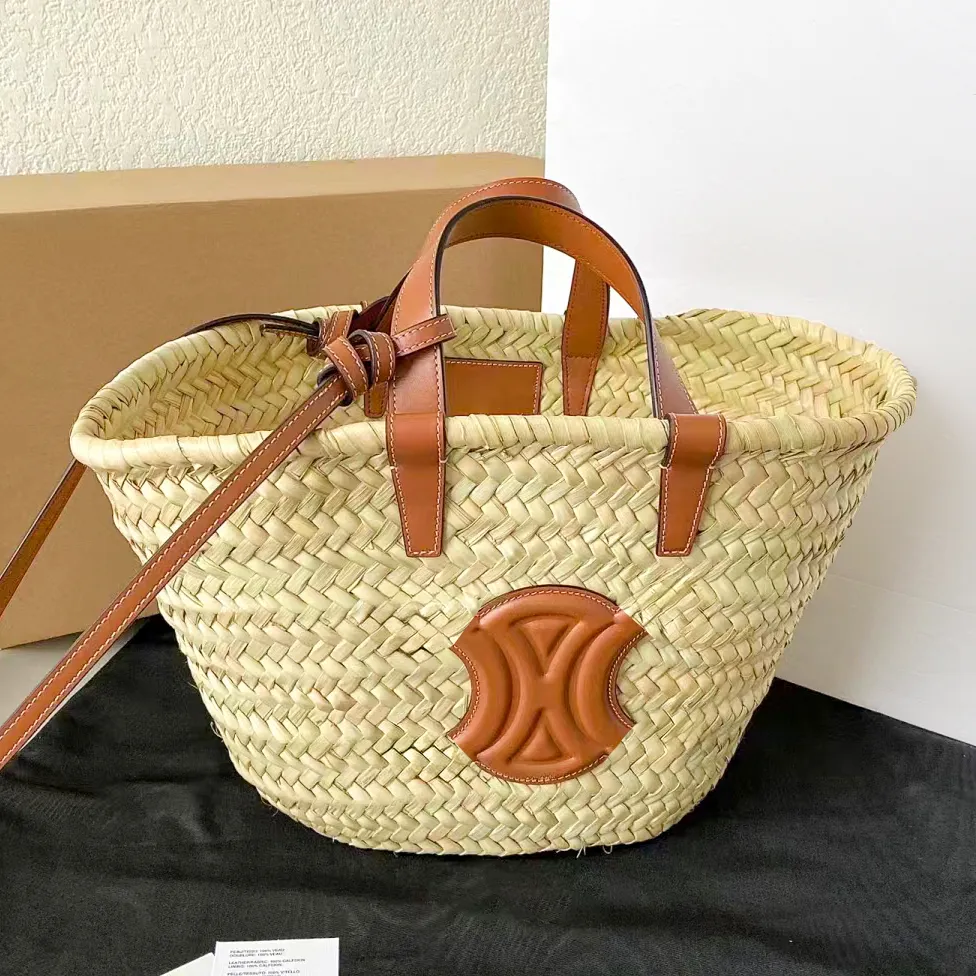Raffias Basket large tote Straw Designer Beach bag Luxury high quality weave handbag lady Shoulder bucket Bag Womens mens shop pochette Crossbody Clutch Summer Bags