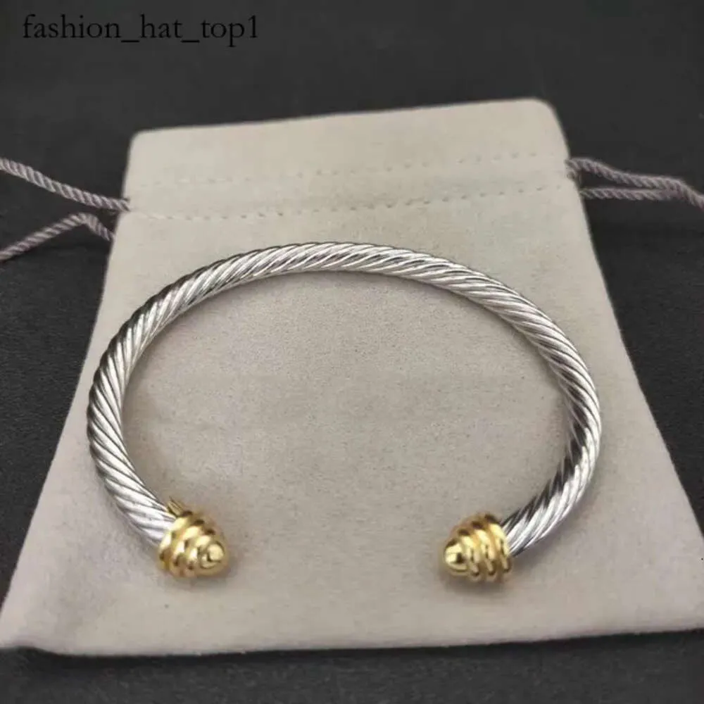 David Yurma Bracelet DY Bracelet Designer Cable Bracelet Fashion Jewelry for Women Men Gold Silver Pearl Head Cross Bangle Bracelet Dy Jewelry New Christmas Gift 580