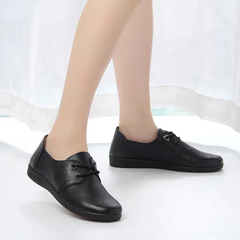 Fine Dining Good Shoes For Waitresses Black Oil-Proof Waterproof