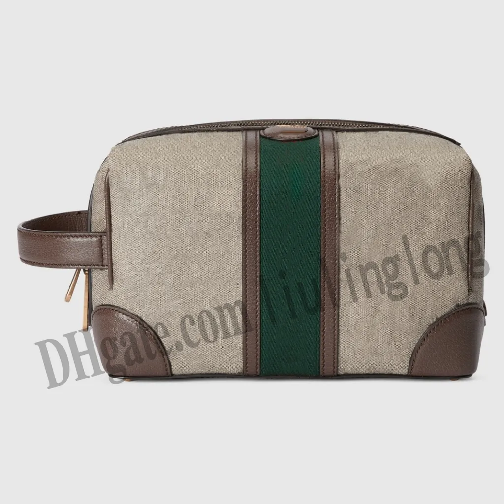 Designer toalettartiklar Fashion Men Kvinnor Canvas Clutch Phone Cosmetic Bag Mini Pochette Toalettpåse Skönhet Fodral Tillbehör Makeup Väskor