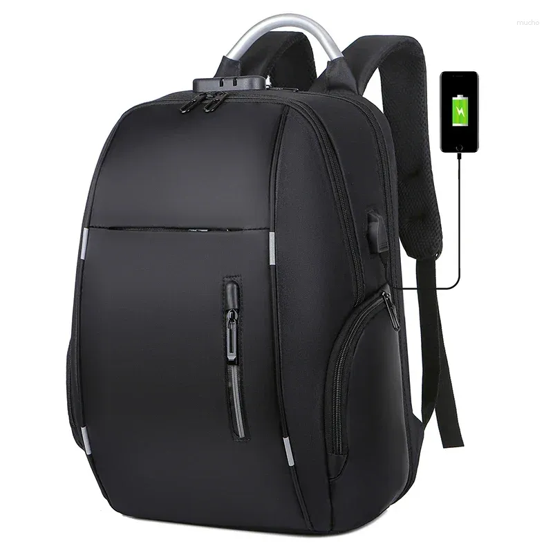 Rucksack Männer Anti-Diebstahl USB Lade Reisetasche 15,6 Zoll Laptop Rucksäcke Wasserdichte Outdoor Sport Schule Taschen Mochila