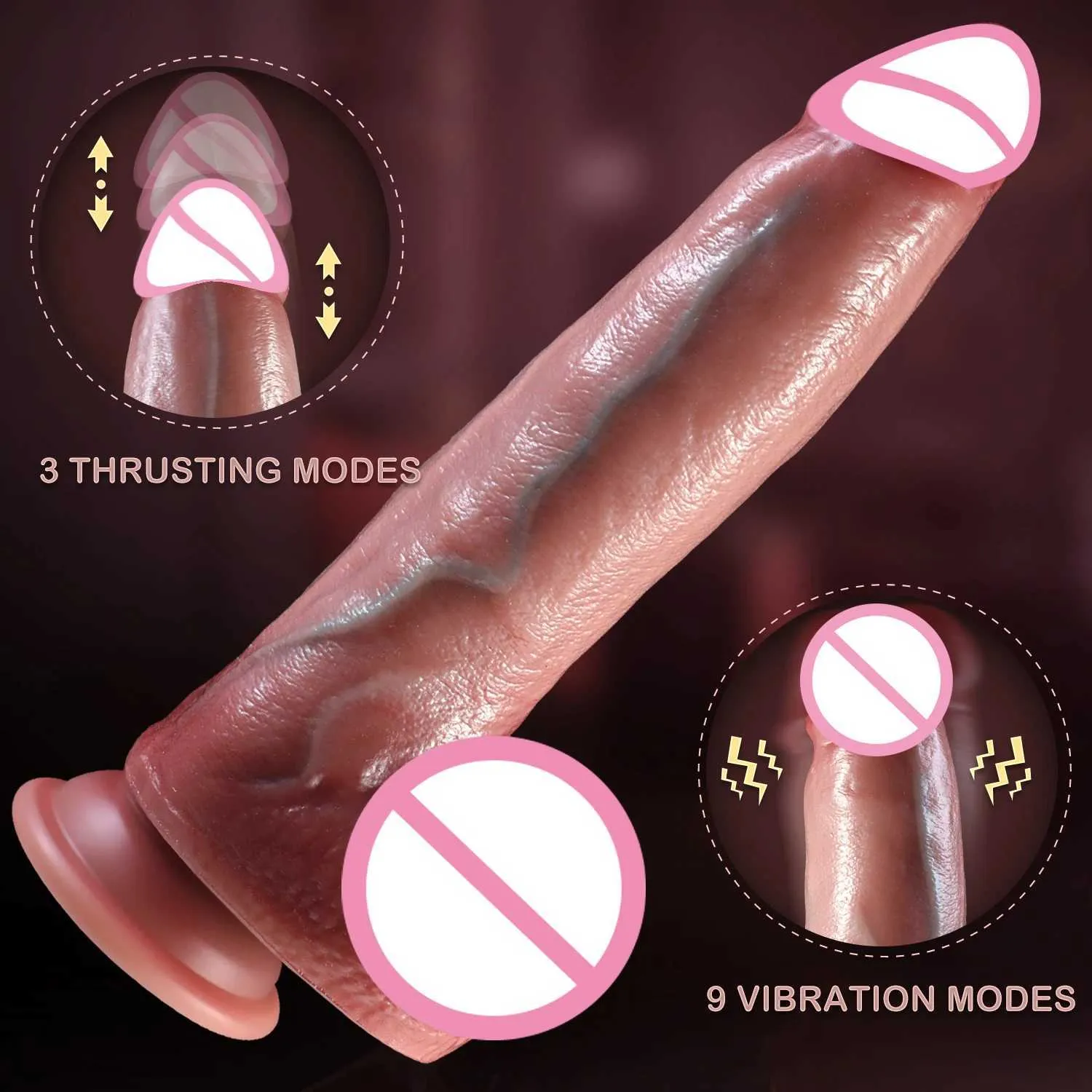 NXY-Dildos Dongs kleiner Eicheldildo-Vibrator, realistischer Penis, teleskopisch, weiches Silikon, weiblicher G-Punkt, Analstimulation, Vibratoren für Frauen, 240330