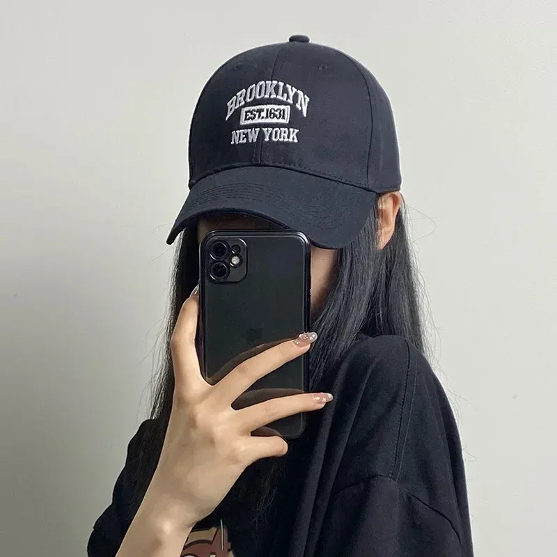 DHgate.com:Hard Top Big Brim Letter Embroidered Unisex