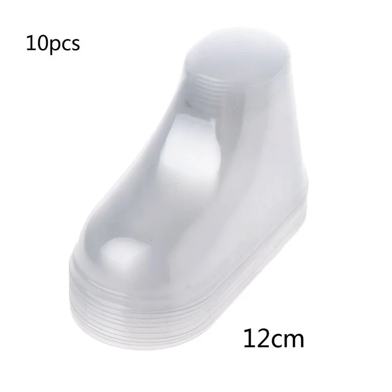 DHgate 10Pcs Clear Plastic Infant Booties Display Stand for Baby Shoes Jewelry