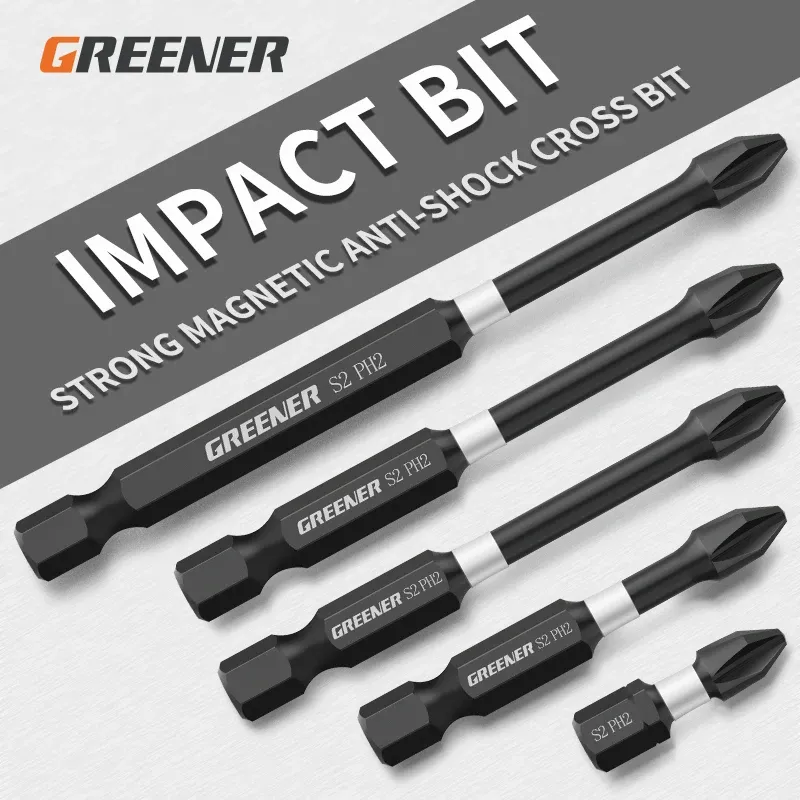 20-Piece 6 Inch #2 Phillips Screwdriver Drill Bits With Magnetic Tips - Steel Set