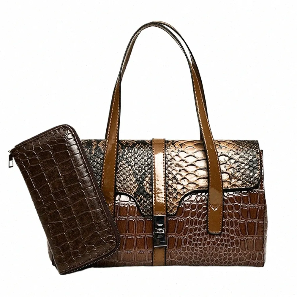 高級デザイナーSte Pattern Women's Handbag Pures